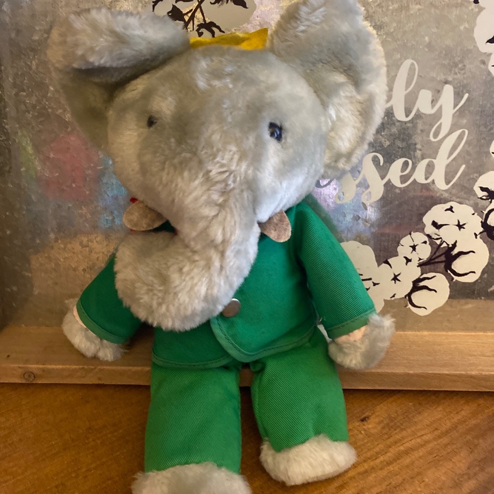 Eden 1977 Vintage King BABAR Plush